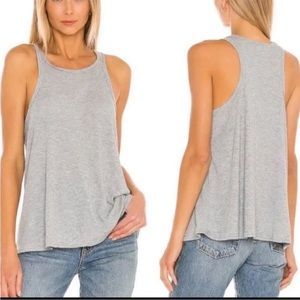 Free People Intimately Ribbed Gray Tank Top